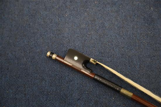 A cello and two bows, cello height 123cm